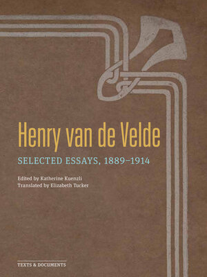 cover image of Henry van de Velde